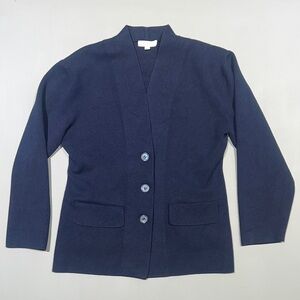 J. Crew Navy Blue Sculptural Women's Sweater